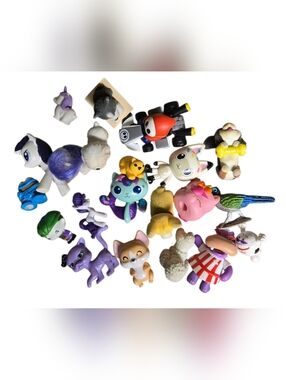 collection of 20 mixed small plastic toy figures some vintage